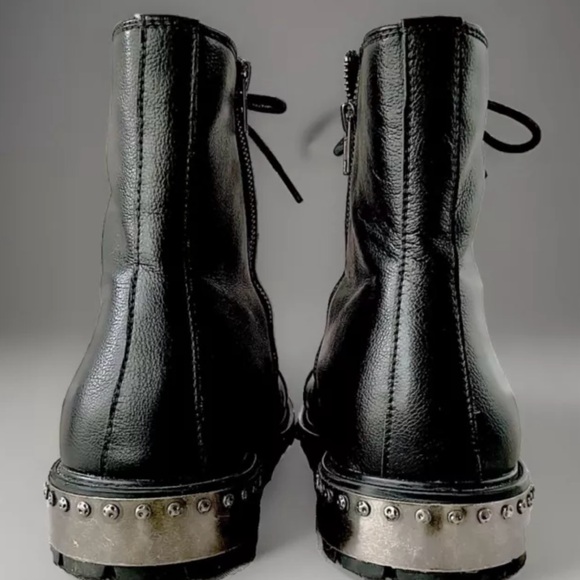 Jump New York Vintage New In Box Chopper Leather/Metal Stud Sole Boots, Mens 10 - Picture 7 of 12